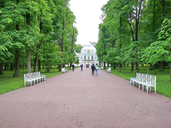 Catherine Park Carskie Sioło Pałac Katarzyny Rosji Petersburg Odwiedzane Przez — Zdjęcie stockowe