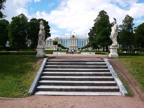 Catherine Park Tsarskoye Selo Catherine Palace Rusia San Petersburgo Visitado — Foto de Stock
