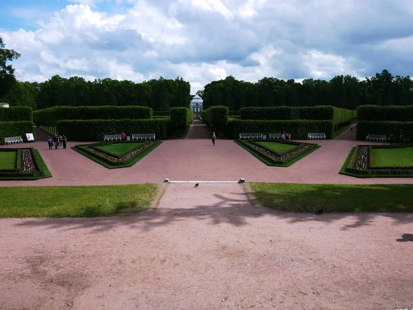 Catherine Park Tsarskoye Selo Catherine Palace Rusia San Petersburgo Visitado — Foto de Stock