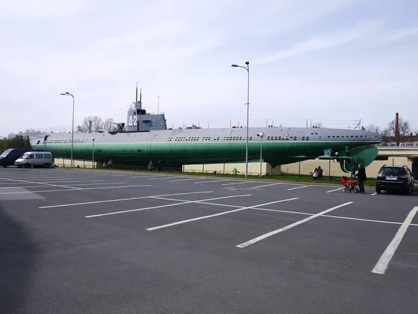 Museo Submarino San Petersburgo Rusia Este Submarino Convertido Interesante Museo — Foto de Stock