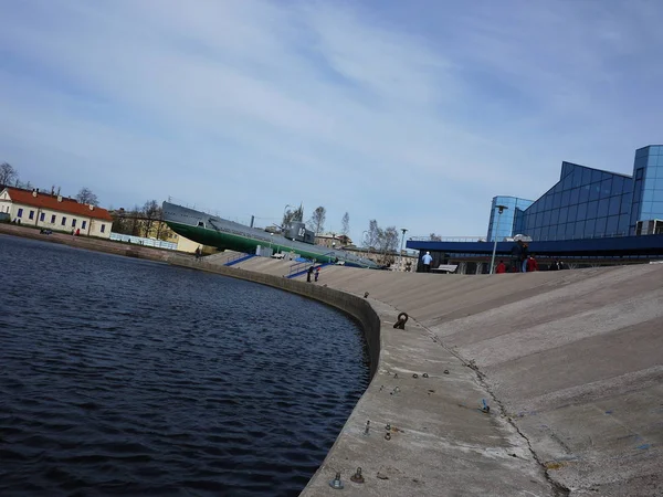 Ubåts Museum Sankt Petersburg Ryssland Denna Ubåt Omvandlades Till Ett — Stockfoto