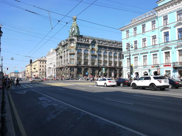 Byggnader Och Arkitektur Petersburg Ryssland Magnifika Byggnader Och Antika Arkitekturen — Stockfoto