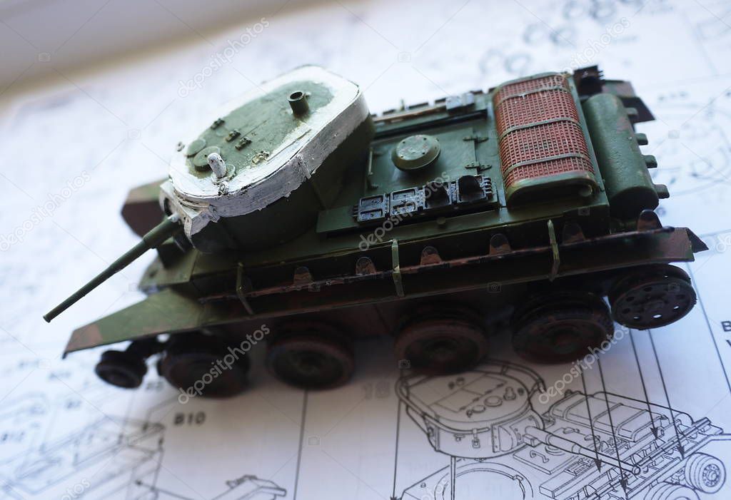 Hobby - Assembly of reduced copies of real battle tanks. Such models are very popular and many fans collect dozens of models at home.