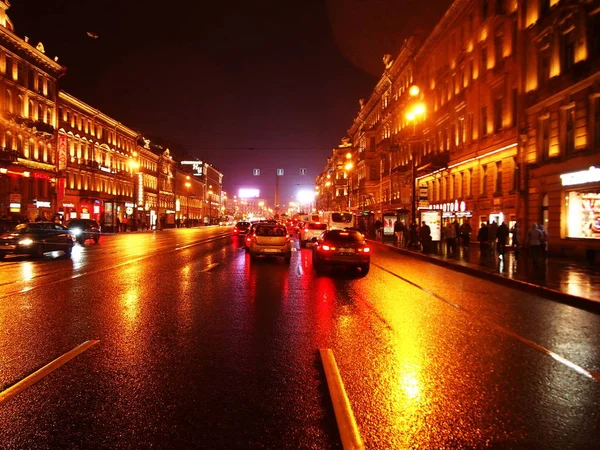 Rainy Weather Petersburg Gloomy Rainy City Neva River Details Close — Stock Photo, Image