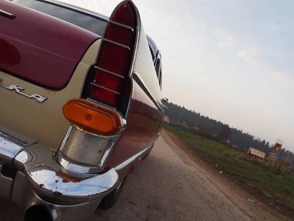 Carro Velho Carro Feito Urss Detalhes Close — Fotografia de Stock