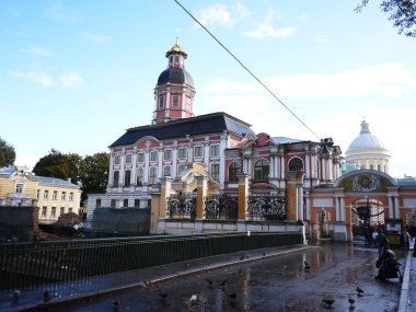 Alexander Nevsky Lavra. Güzel ve kutsal bir yer. Ayrıntılar ve yakın çekim.