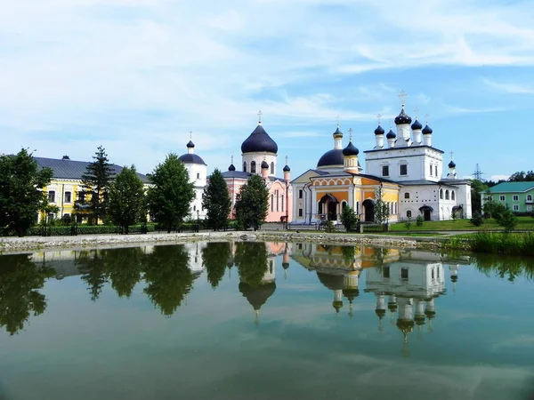 Ascension David Sivatagban Szent Kolostor Szent Hely Zarándokok Által Látogatott — Stock Fotó