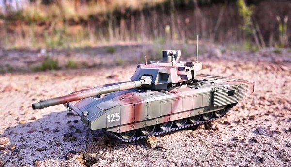 Hobby Montaje Copias Reducidas Tanques Batalla Reales Tales Modelos Son — Foto de Stock