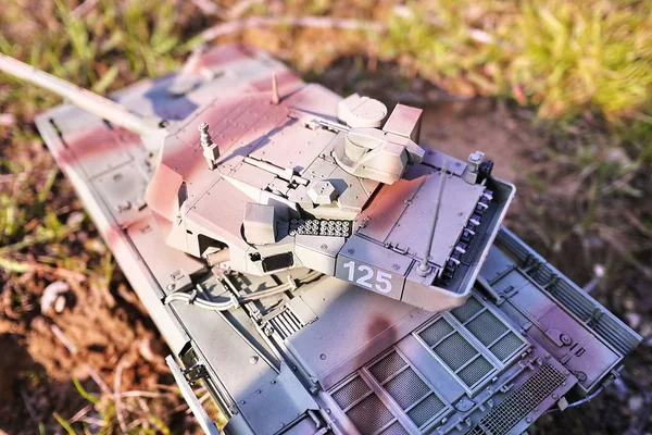 Hobby Montaje Copias Reducidas Tanques Batalla Reales Tales Modelos Son — Foto de Stock