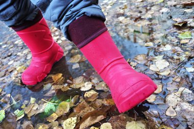 Yüksek yakalı parlak ve konforlu çocuk botları. Kış, sonbahar ve ilkbahar için uygundur. İç astar değiştirilebilir ve bu botlar soğuk havalarda bile kullanılabilir.