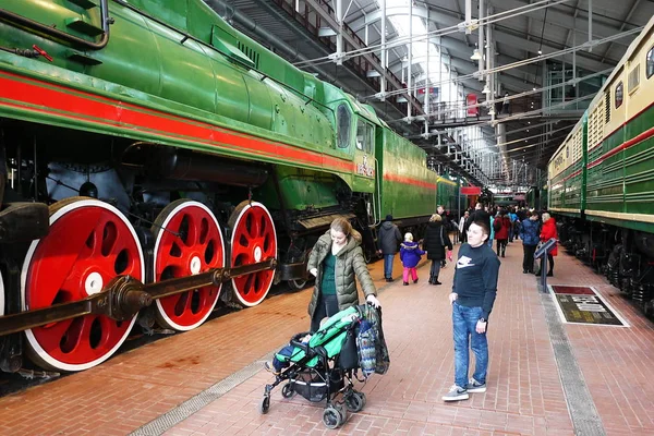 俄罗斯铁路博物馆 俄罗斯最大的铁路设备博物馆 位于圣彼得堡 靠近波罗的海车站 — 图库照片