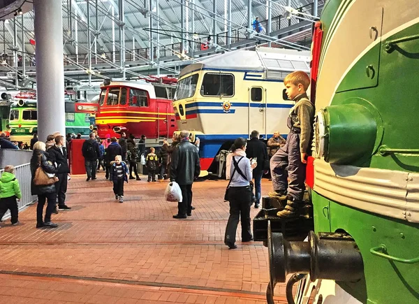 俄罗斯铁路博物馆 俄罗斯最大的铁路设备博物馆 位于圣彼得堡 靠近波罗的海车站 — 图库照片