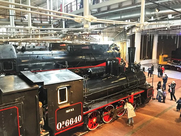 Rus Demiryolları Müzesi Rusya Nın Büyük Demiryolu Ekipmanları Müzesi Petersburg — Stok fotoğraf