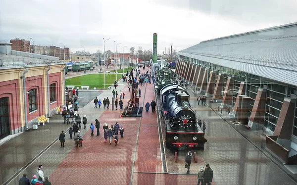 Museum Der Russischen Eisenbahn Das Größte Museum Für Eisenbahntechnik Russland — Stockfoto