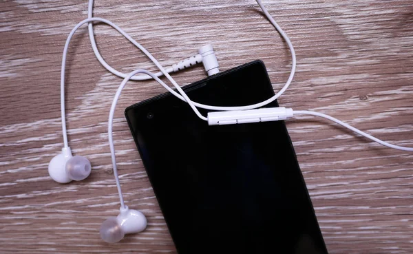 Auriculares Oreja Auriculares Pequeños Detalles Primer Plano — Foto de Stock