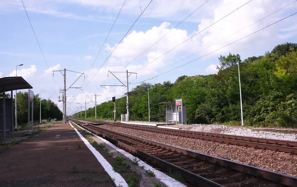 Details Und Nahaufnahme Der Eisenbahn — Stockfoto