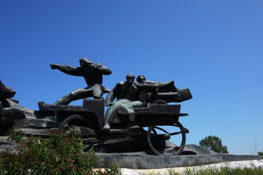 At sırtında binici anıtı. Rostov-on-don şehri. 