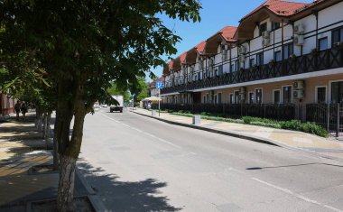 Sahildeki oteller. Krasnodar Region, Yeisk şehri