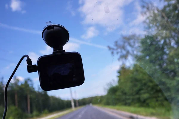 Dashcam Auto Dettagli Primo Piano — Foto Stock