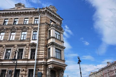 St. Petersburg'da antik mimari.