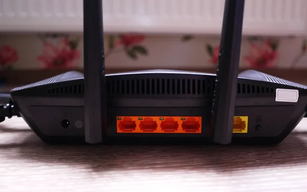 Router Untuk Mengakses Internet Rincian Dan Close — Stok Foto