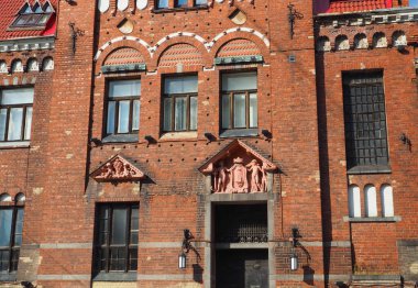 Ortaçağ binaları ve kaleleri. Vyborg Şehri, Rusya.