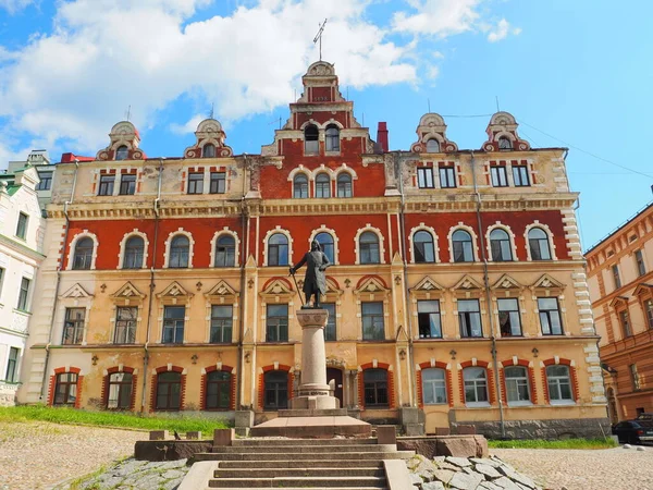Ortaçağ binaları ve kaleleri. Vyborg Şehri, Rusya.