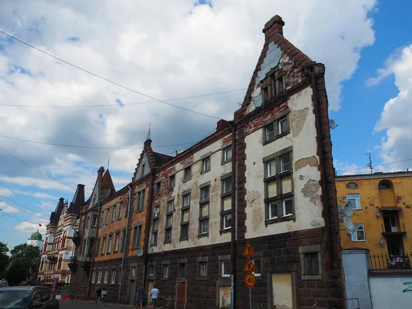 Edifici Castelli Medievali Città Vyborg Russia — Foto Stock