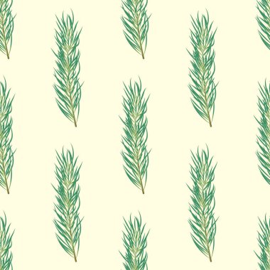 Düz şube. Doğa yeni yıl kavramı.