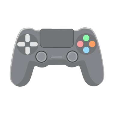 Beyaz bir arka plan üzerinde düz tarzda izole oyun çubuğu.