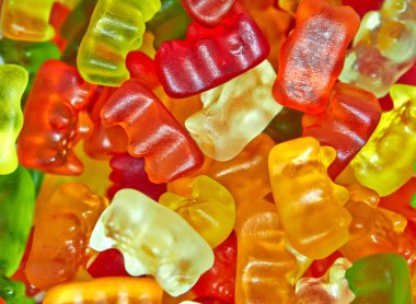 Ayılar doku arka plan şeklinde şeker