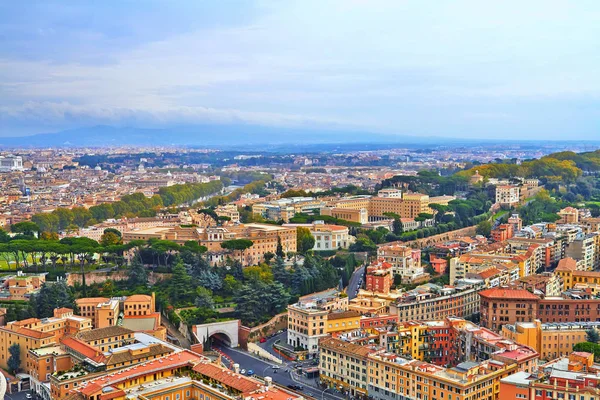 Večerní Panorama v Římě. — Stock fotografie