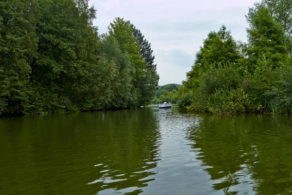 Lago no parque, — Fotografia de Stock