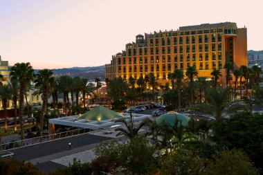 Eilat otellerde gün batımı iew