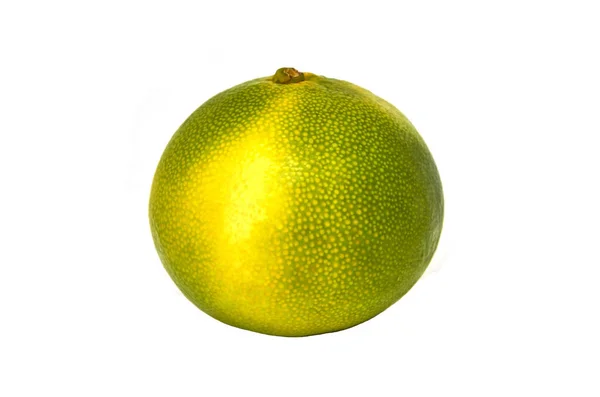 Mandarin kuning hijau terisolasi — Stok Foto