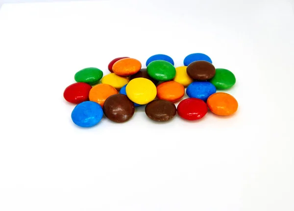 Boutons chocolat colorés — Photo