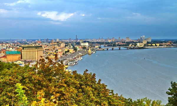 Panorama of Kiev from the mountain