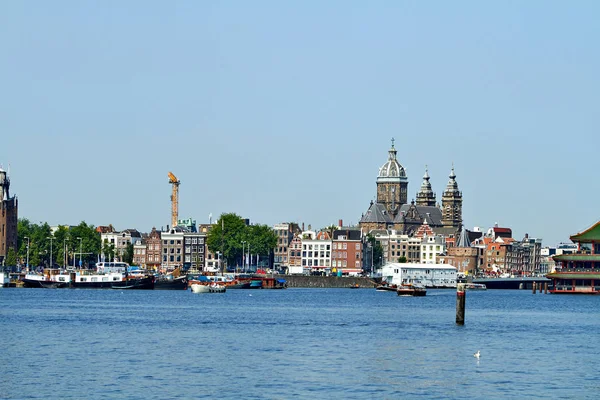 Ponto de vista em Amsterdã, Holanda Julho — Fotografia de Stock