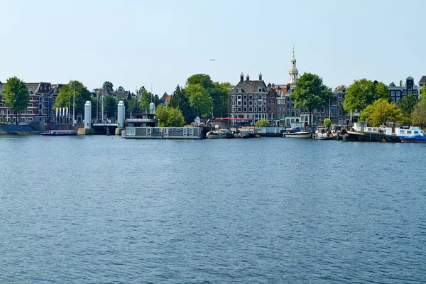 Άποψη για το Άμστερνταμ, Ολλανδία Ιούλιος — Φωτογραφία Αρχείου