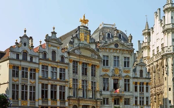 Grand Place en Bruselas, Bélgica Julio —  Fotos de Stock