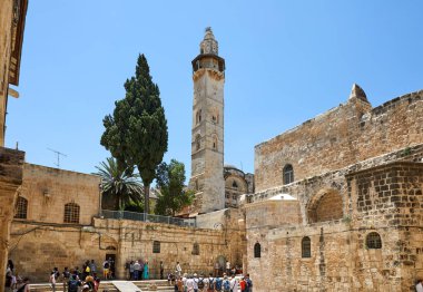 Kutsal Sepulcher Tapınağı önce kare
