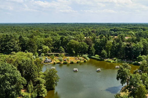 Pretpark Efteling. Uitzicht op het park van bovenaf — Stockfoto