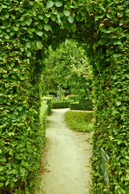 Fantezi temalı eğlence parkı Efteling. Yukarıdan park görünümü