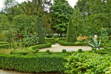 Fantezi temalı eğlence parkı Efteling. Yukarıdan park görünümü