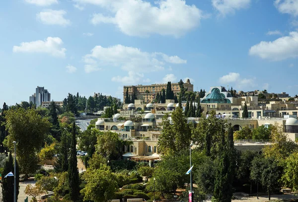 Vista do distrito de Jerusalém de Yemin Moshe, outubro 2019 — Fotografia de Stock