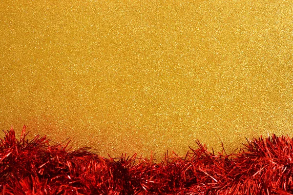 Gold Glitter texture background whit christmas decoration. — Stock Photo, Image