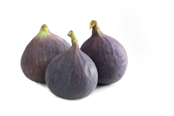 Figs on a white background, isolated fig fruit clipping. — Stockfoto