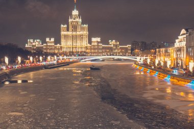 Moskova, Rusya kış görünümü