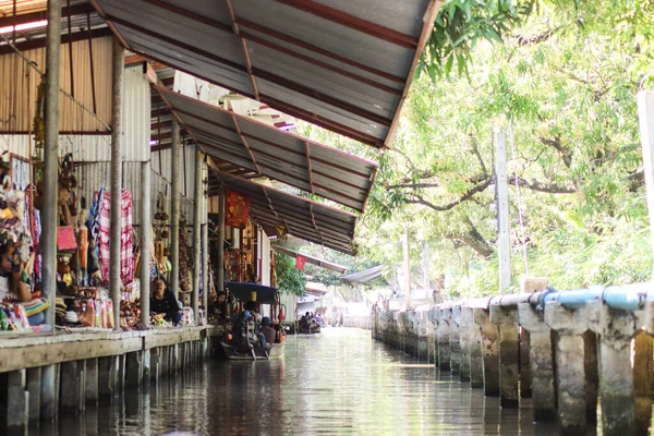 Foto Mercato Galleggiante Thailandia Può Essere Utilizzato Scopi Personali Commerciali — Foto Stock