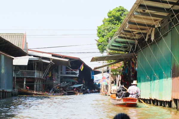 Foto Mercato Galleggiante Thailandia Può Essere Utilizzato Scopi Personali Commerciali — Foto Stock